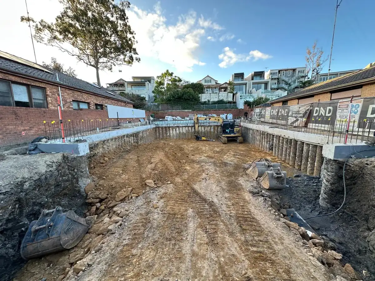 Bulk excavation, Drummoyne