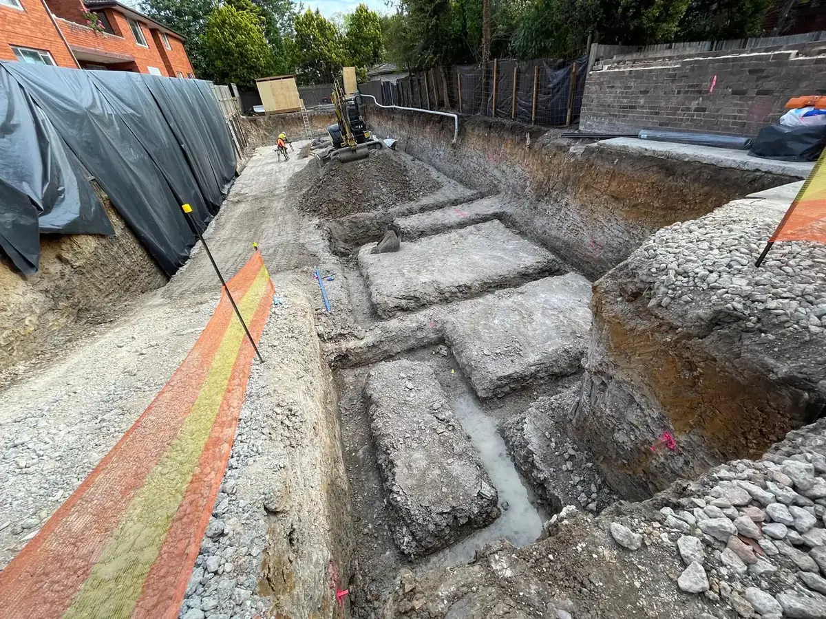 Detail excavation, Homebush