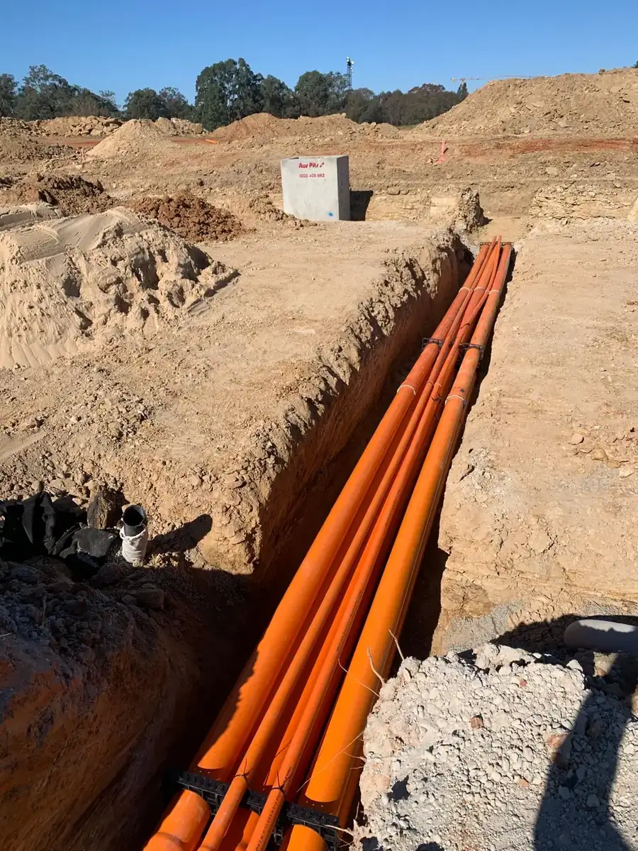 Service trenching